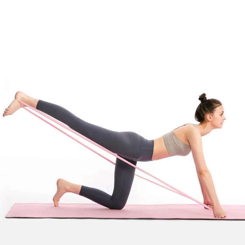 Pink Elastic Resistance Workout Band